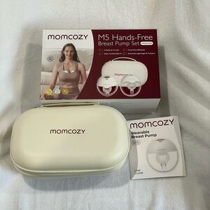 Momcozy Cream M5 Hands-Free Breast Pump